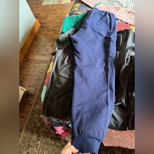 Women’s navy blue Cherokee scrubs pants xl top l